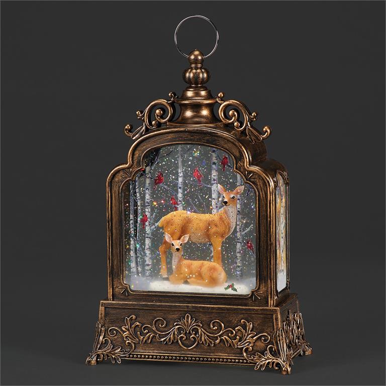 Deer Family Lighted Swirl