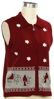 Southern Lady Cardinal Sweater Vest