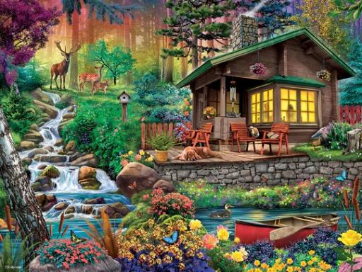 White Mountain 500 Pieces Puzzles