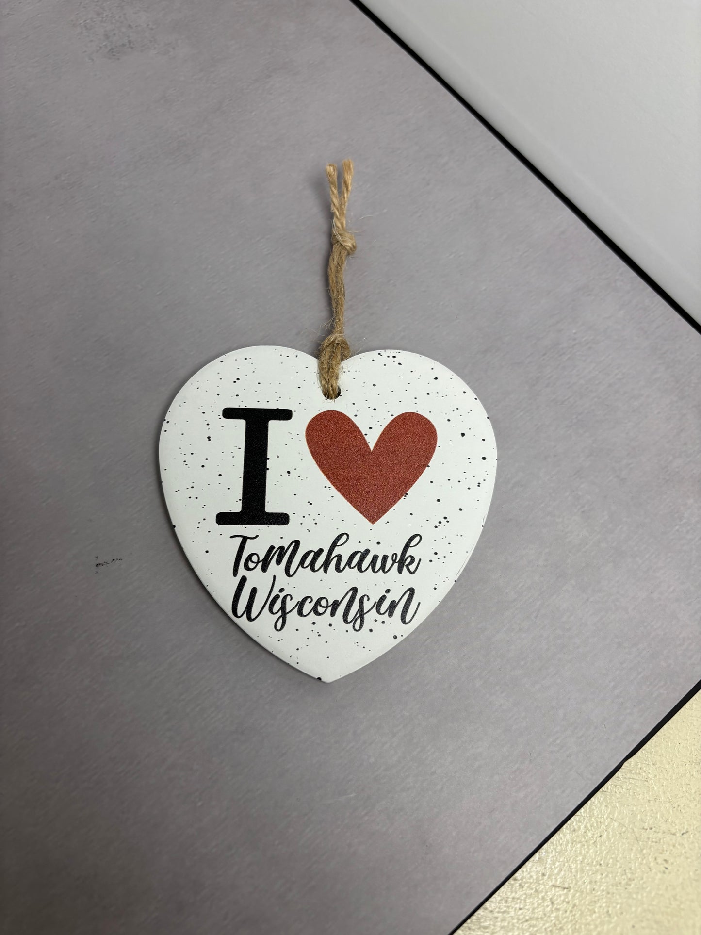I Love Tomahawk Ornament