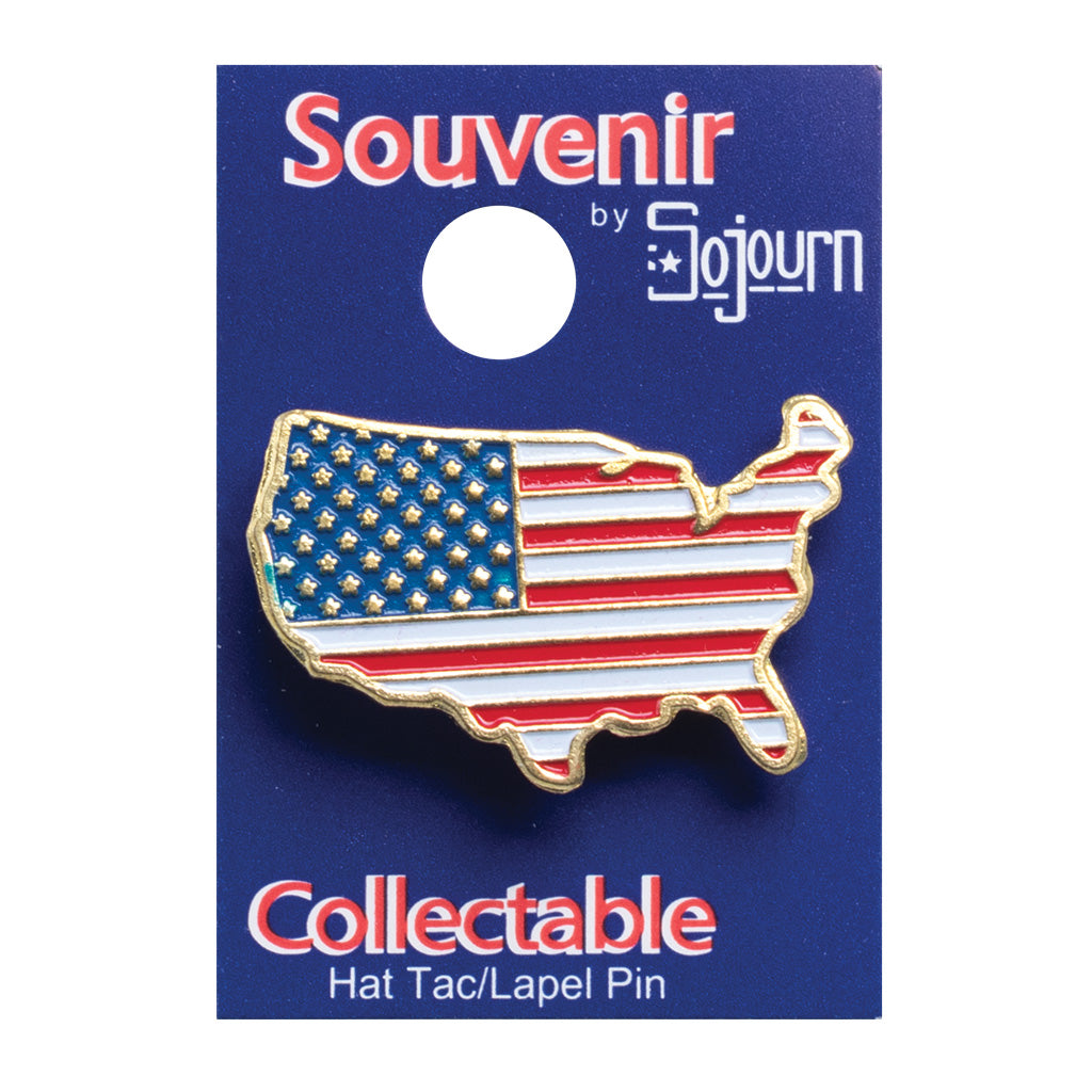 USA Flag Hat Pin