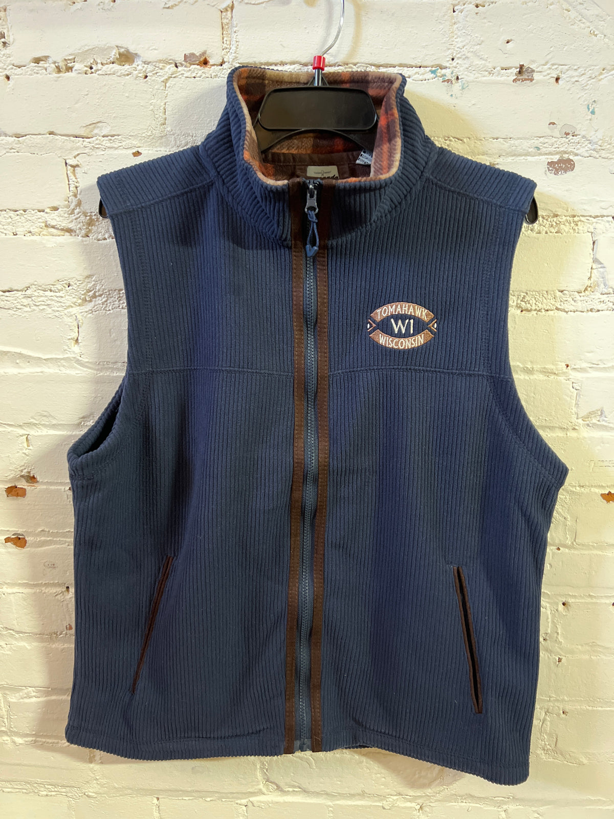 Tomahawk WI Corded Fleece Full Zip Vest