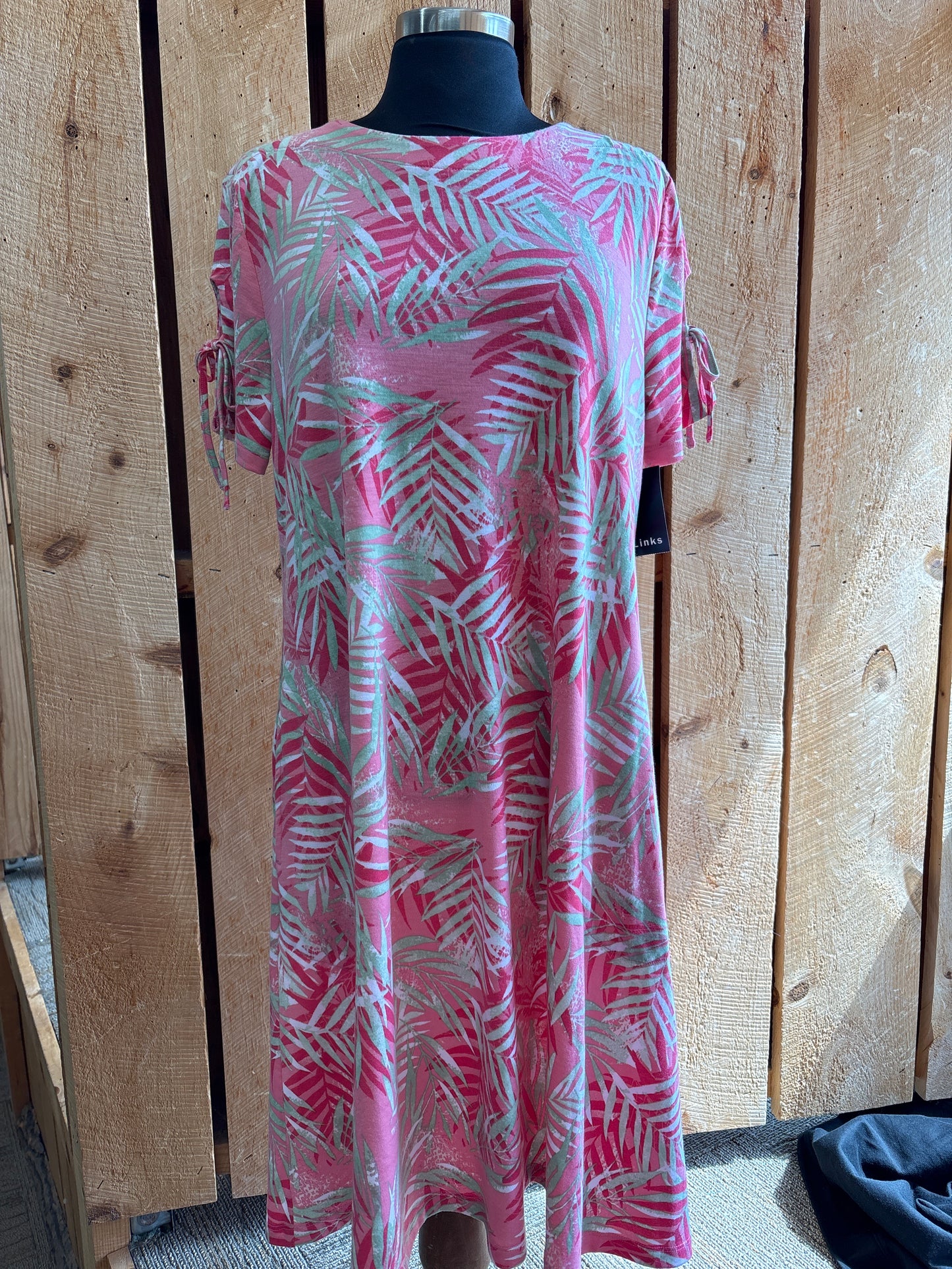 Links Palm Print Dress