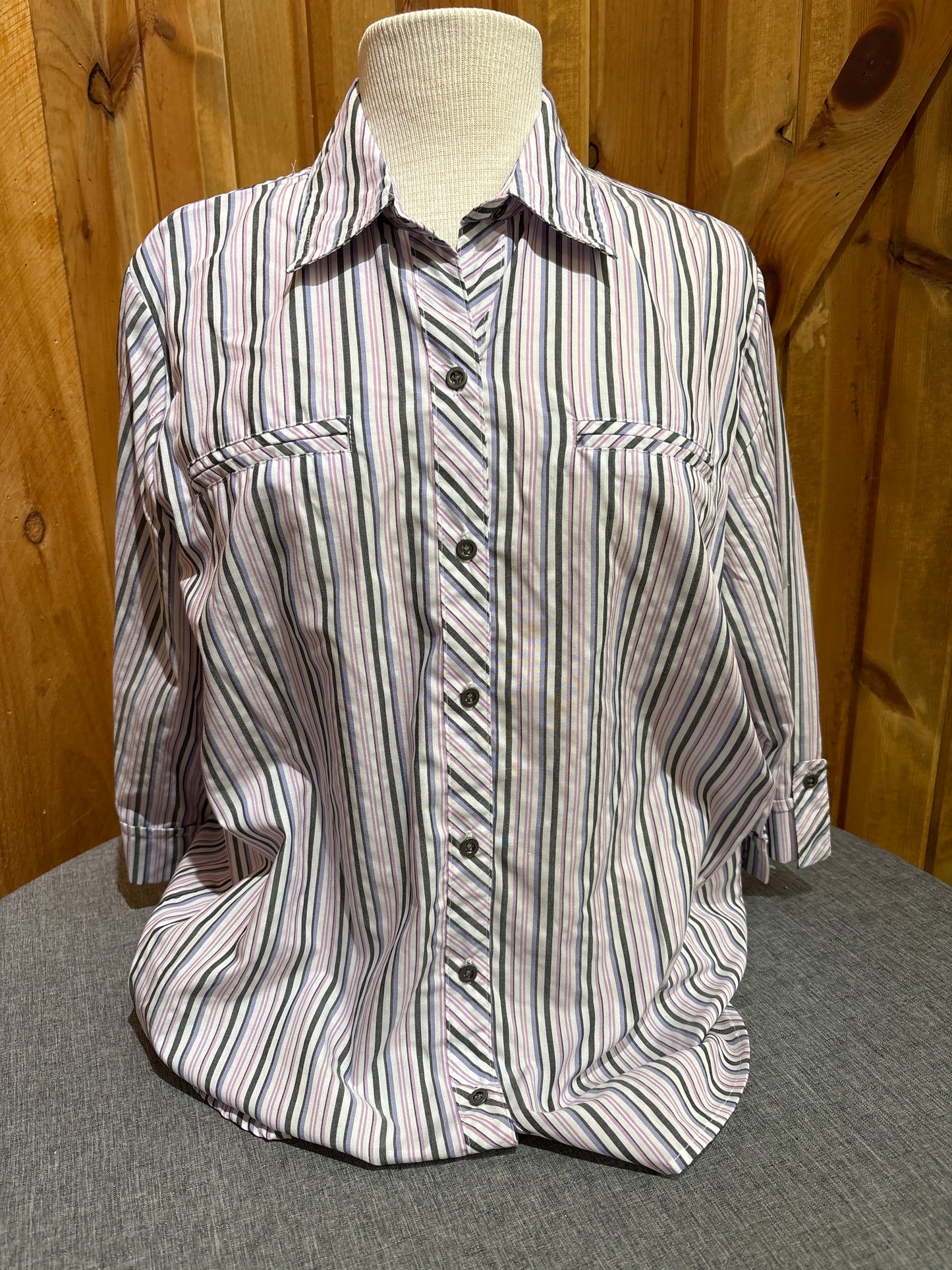 Southern Lady Uptown Striped Blouse