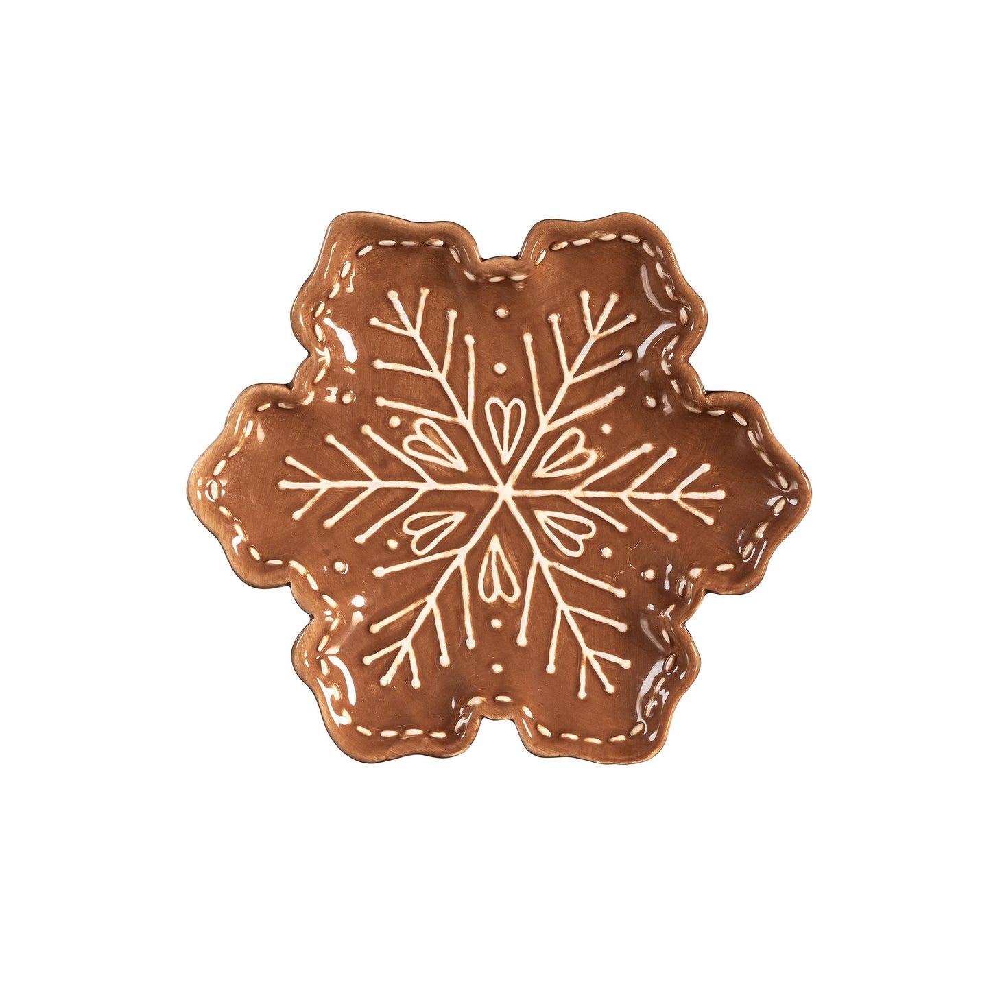 Shaped Embossed Ceramic Appetizer Plate