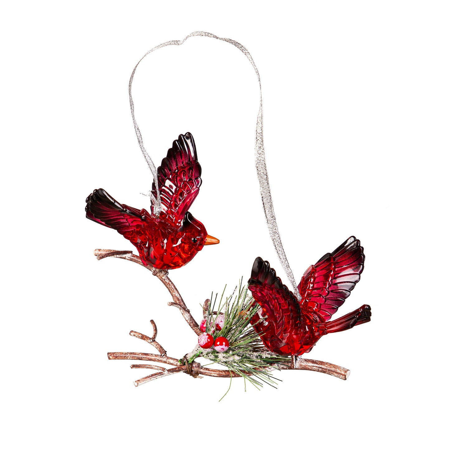Acrylic Cardinals Ornament