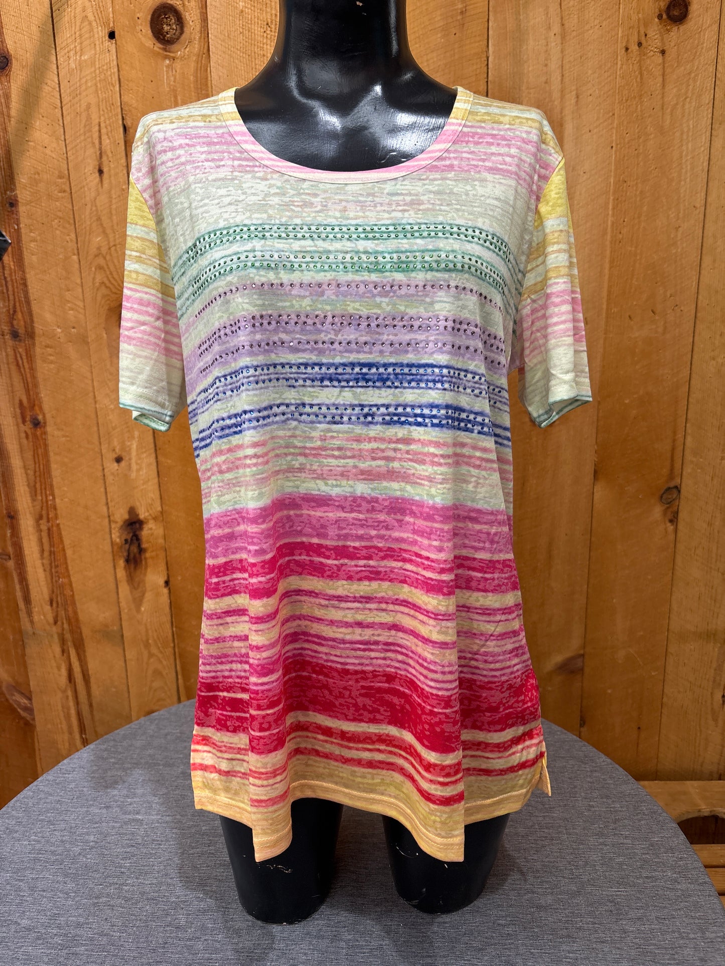 Short Sleeve Rainbow Tee