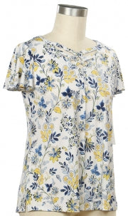 Indigo Idol Short Sleeve Ditsy Print