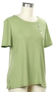 Southern Lady Short Sleeve Rib Top