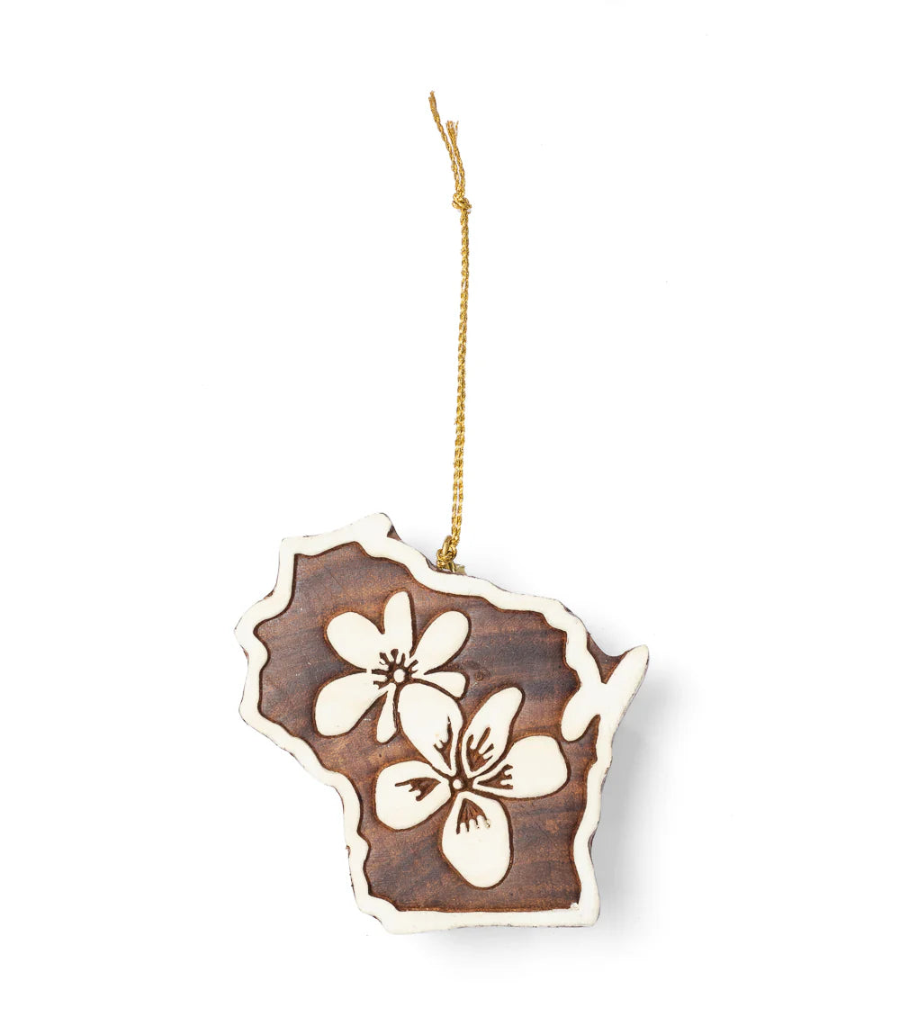 Wisconsin State Violet Ornament