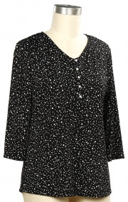 N Touch Devery Dot Print Top