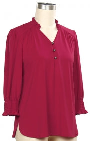 N Touch Lorelei Solid Button Top