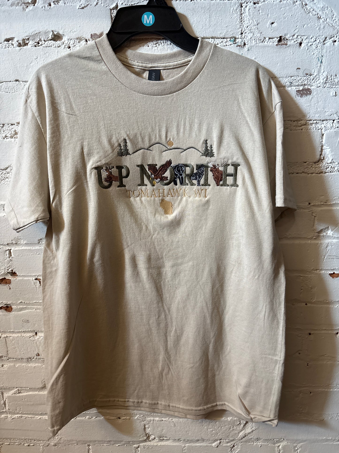 Tomahawk Embroidered Up North Animals T-Shirt