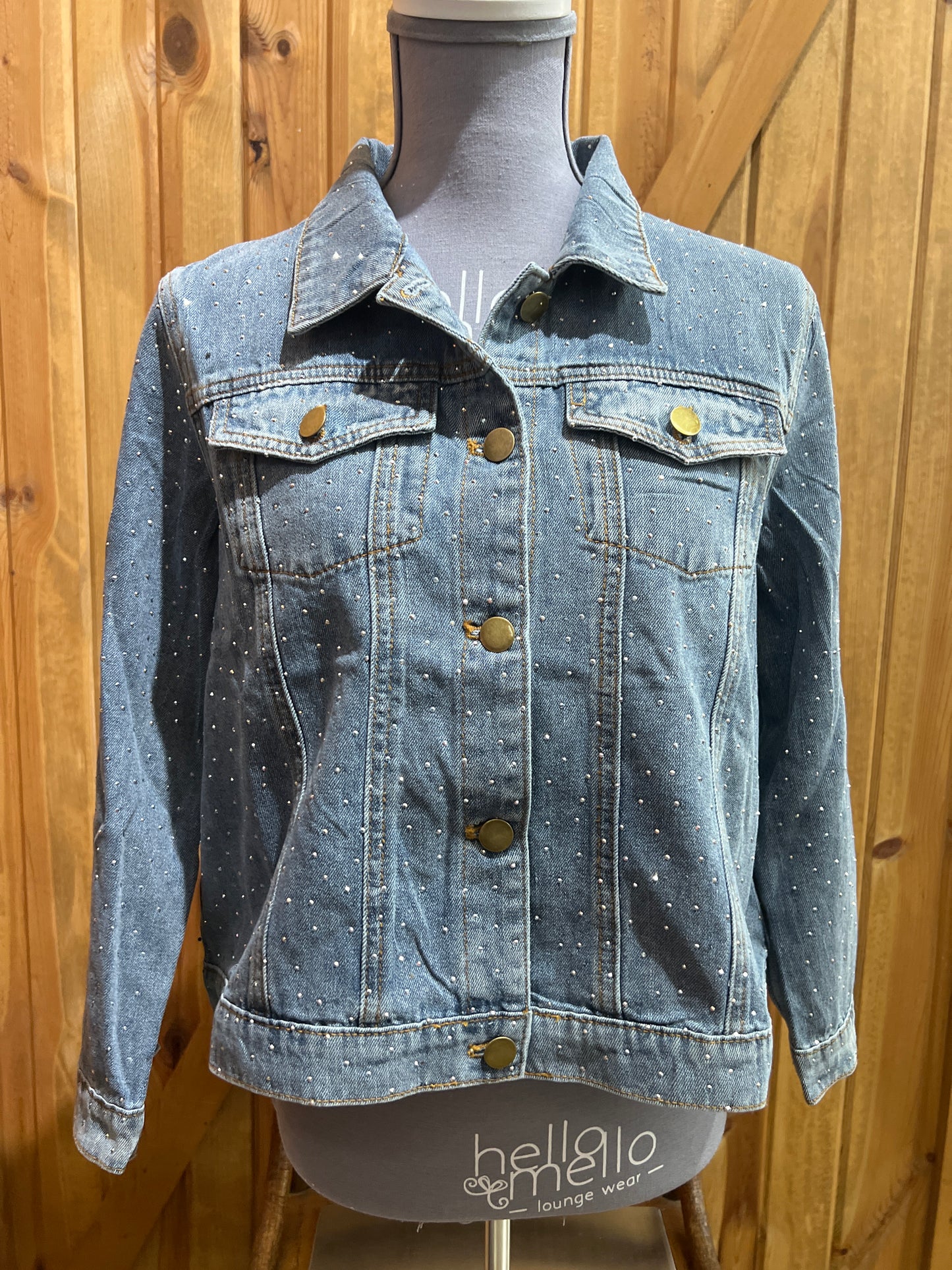 Creation Bedazzled Denim Jacket