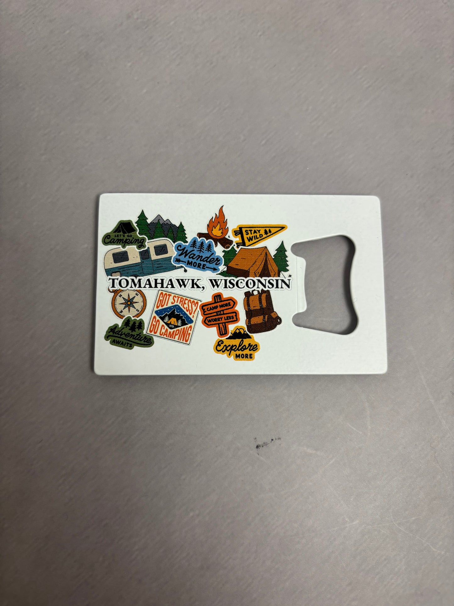 Tomahawk Camping Bottle Opening Magnet