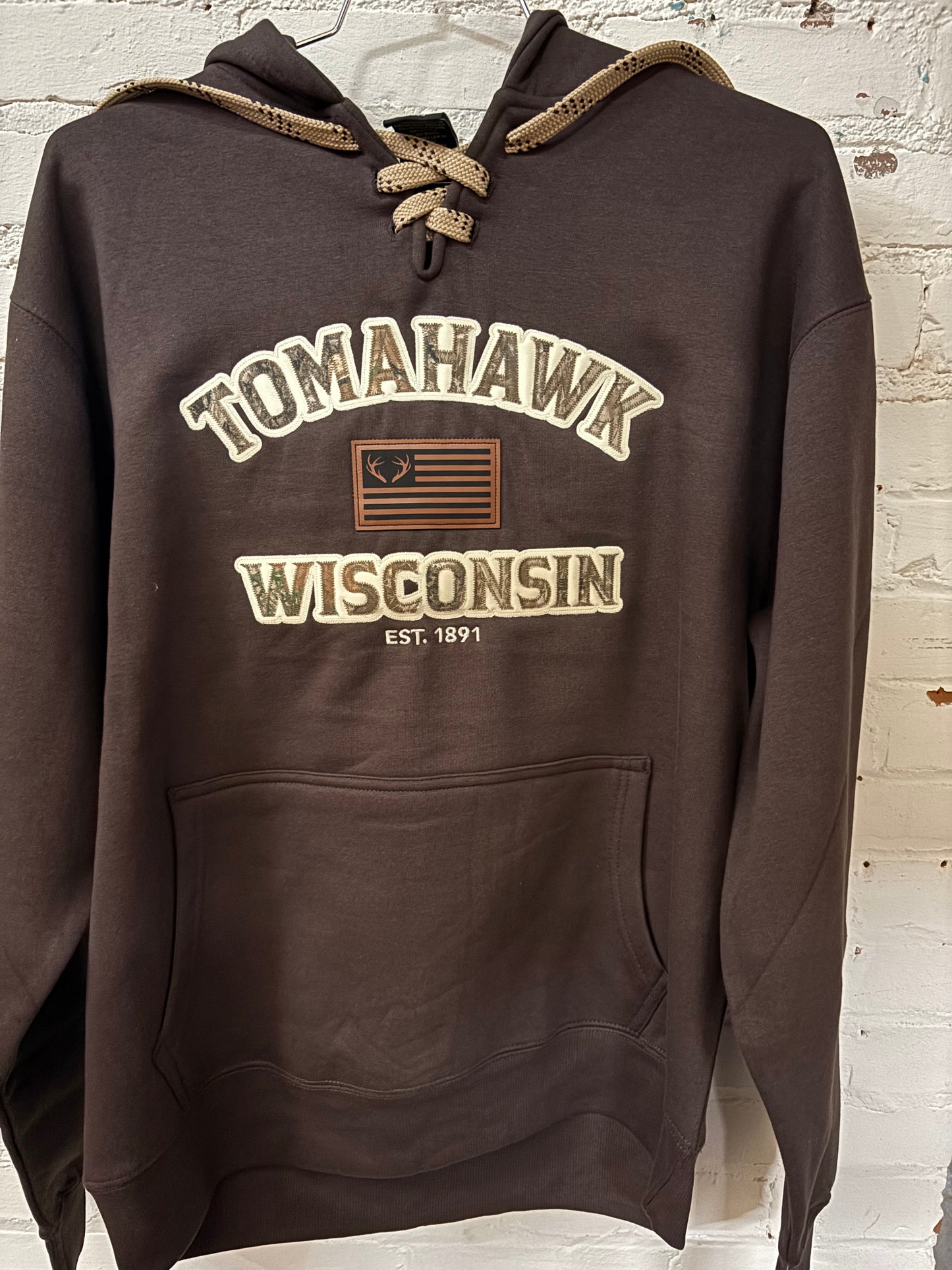Tomahawk Embroidered Laced Hoodie