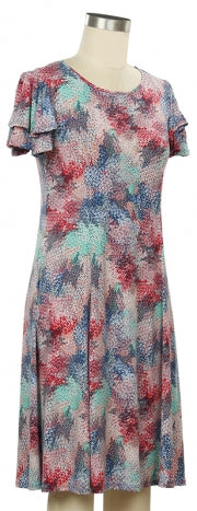 Short Sleeve Tammy Print Dress