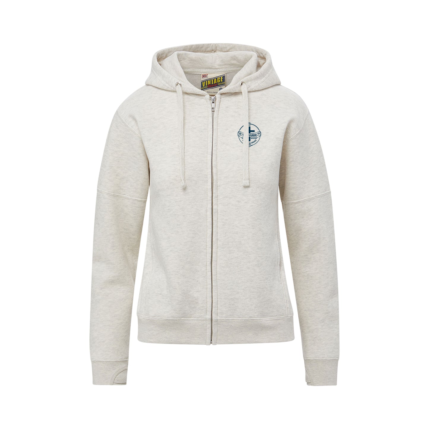 Tomahawk Deeply Rooted Full Zip Vintage Fleece Hoodie