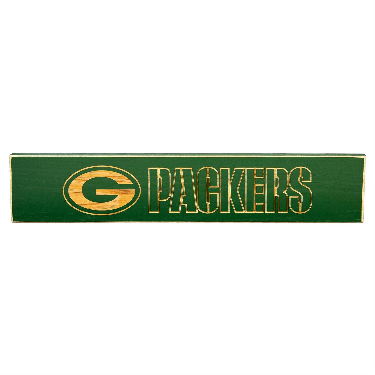 Green Bay Packers Engraved Wood Sign