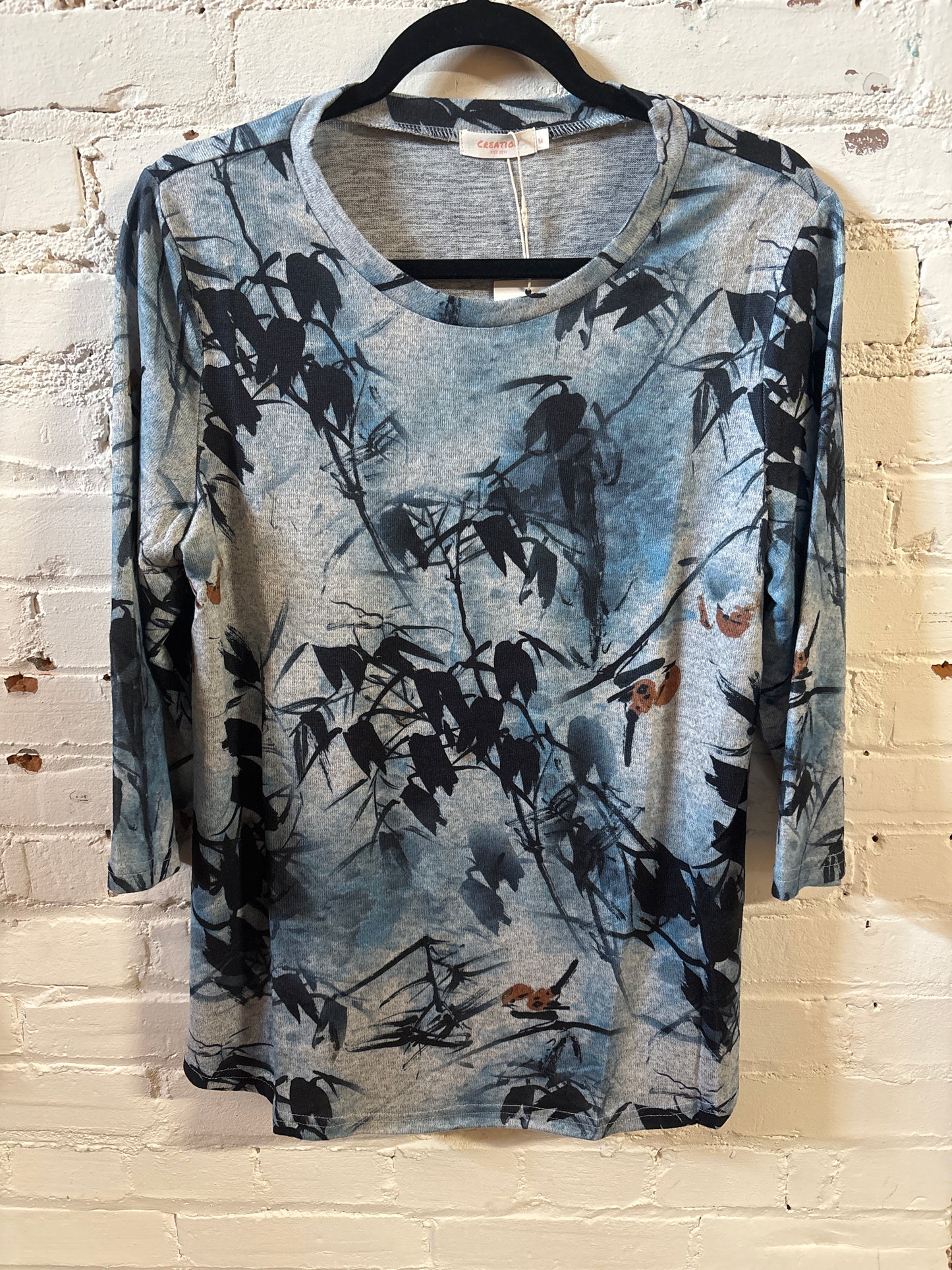 Creation Printed Long Sleeve Top