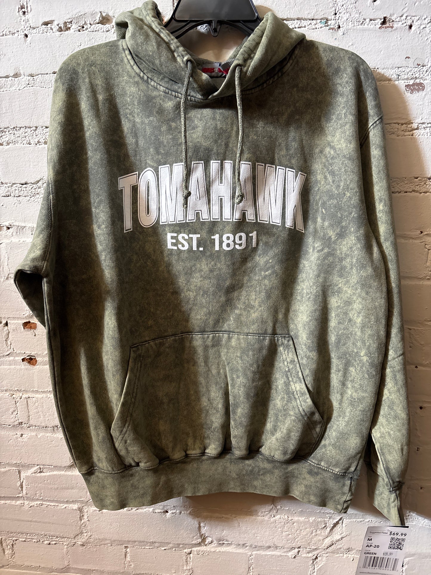 Tomahawk Est. 1891 Acid Wash Hoodie