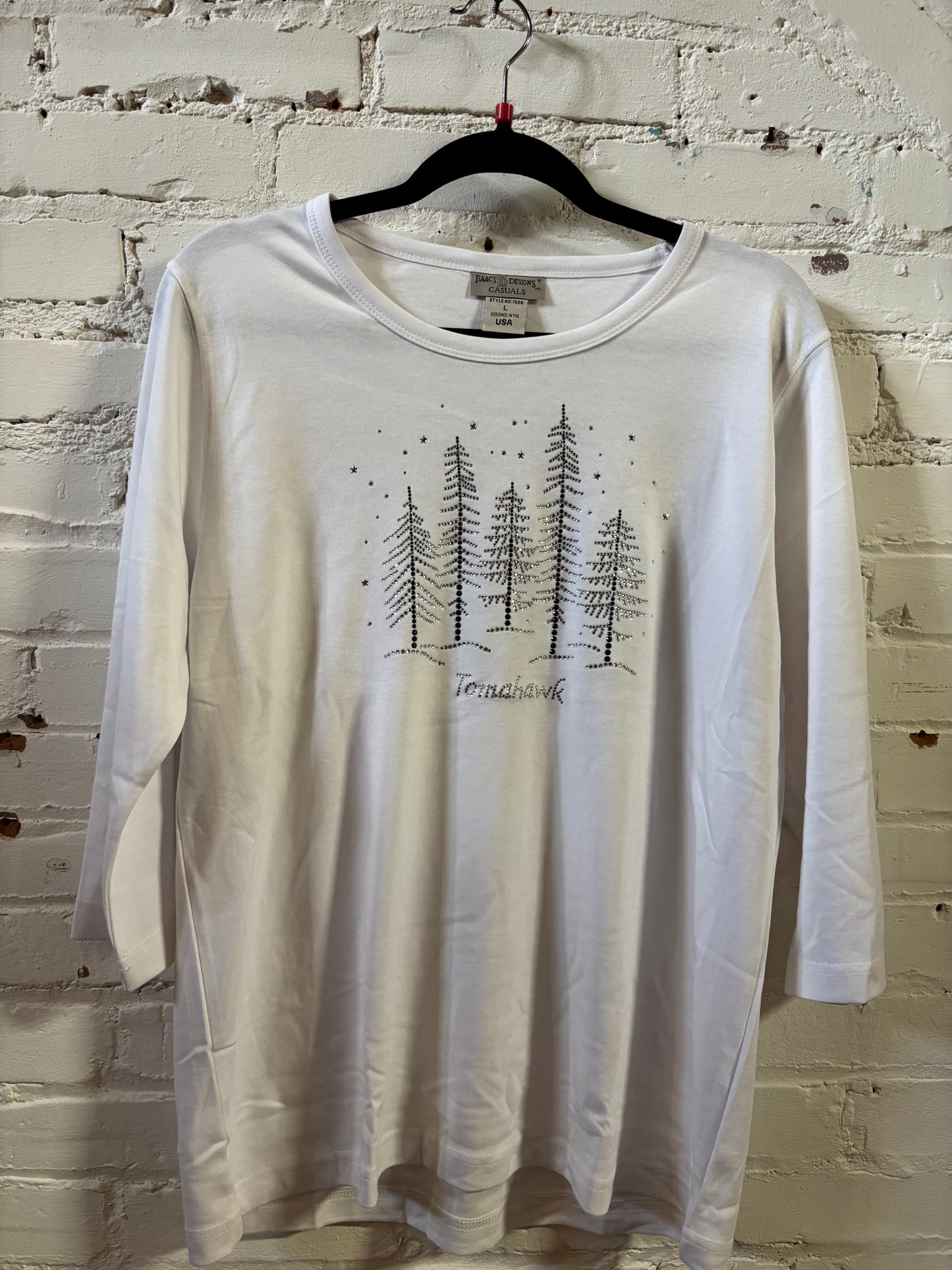 Women's Tree Crystal Shirt- Tomahawk