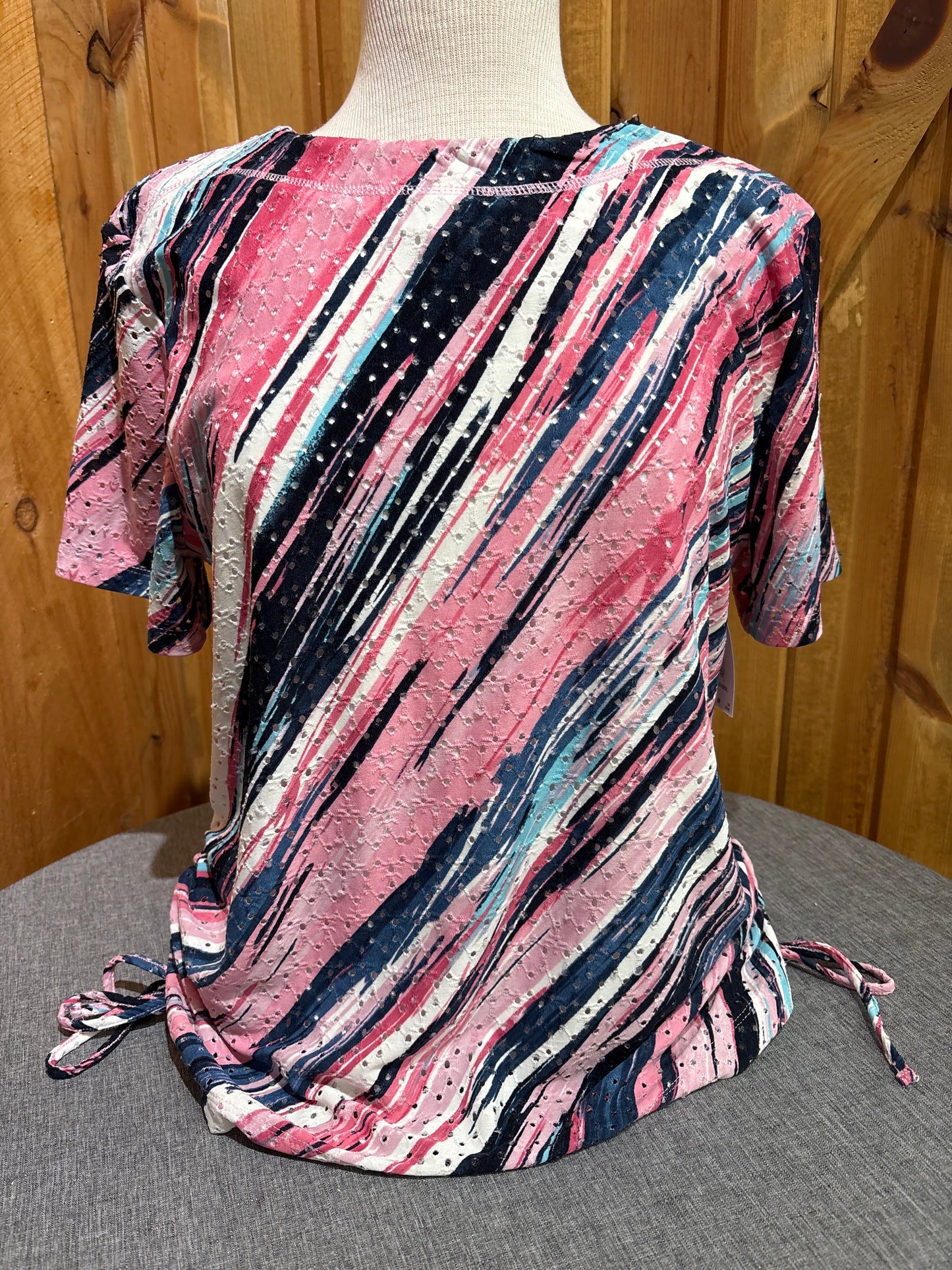 Indigo Idol Short Sleeve Tie Top