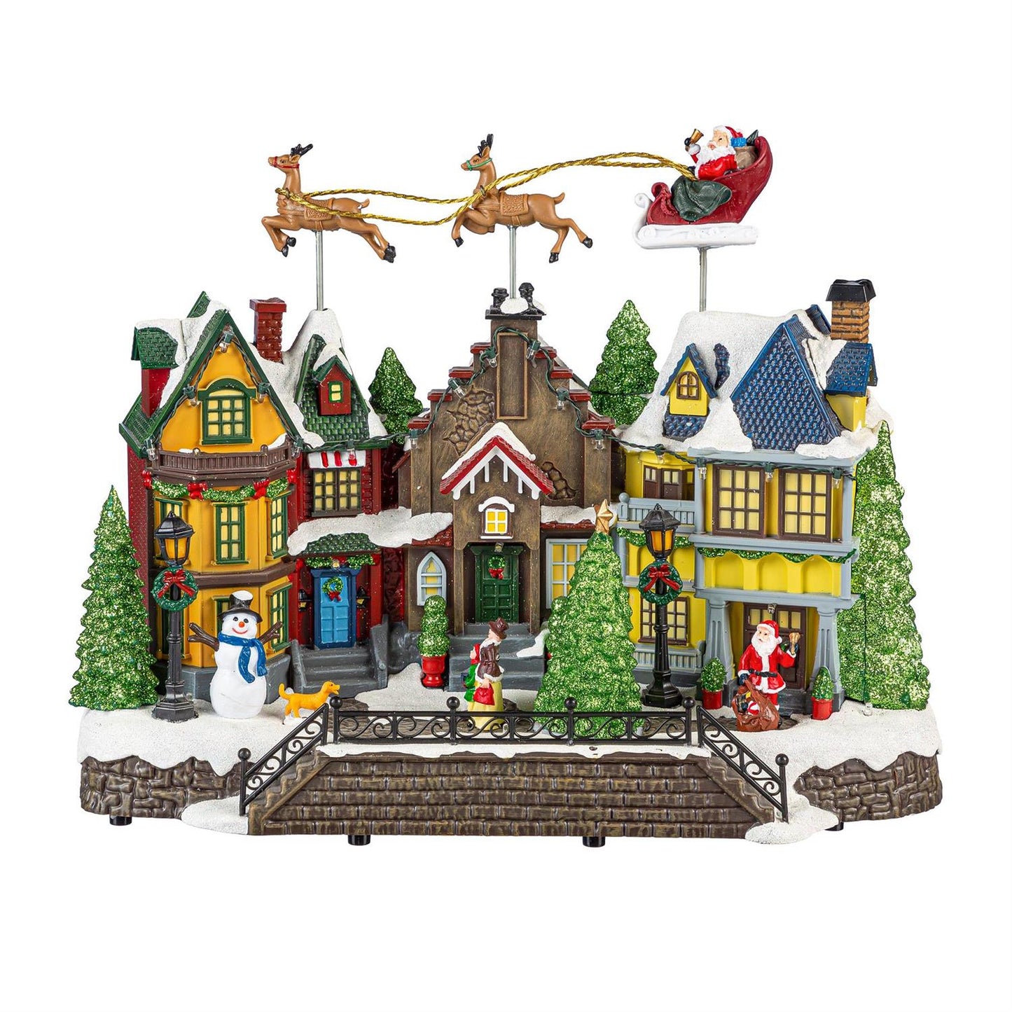 LED Santa Christmas Town Table Decor