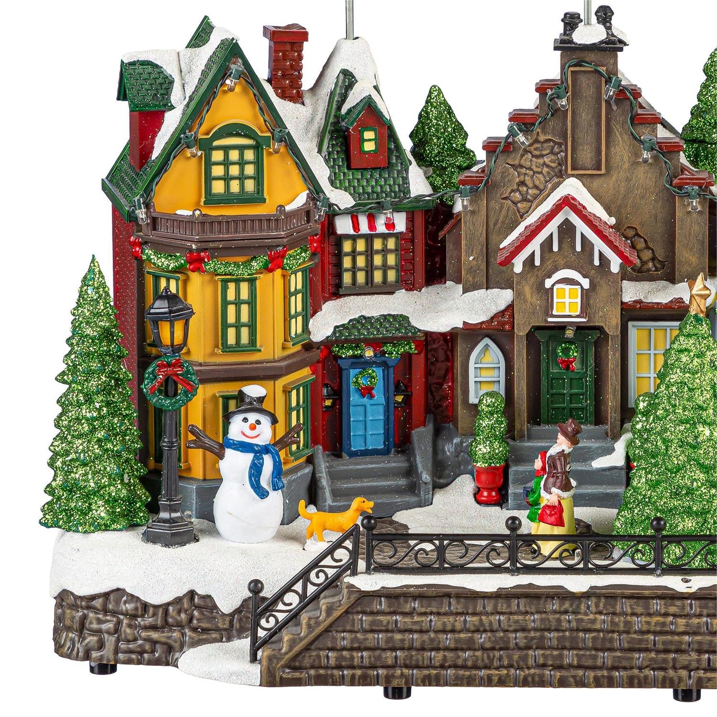 LED Santa Christmas Town Table Decor