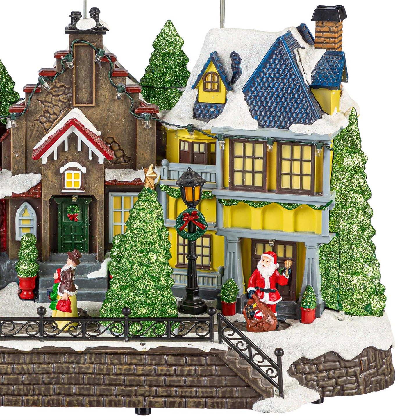 LED Santa Christmas Town Table Decor