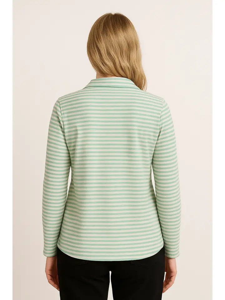 Long Sleeve Striped Shacket