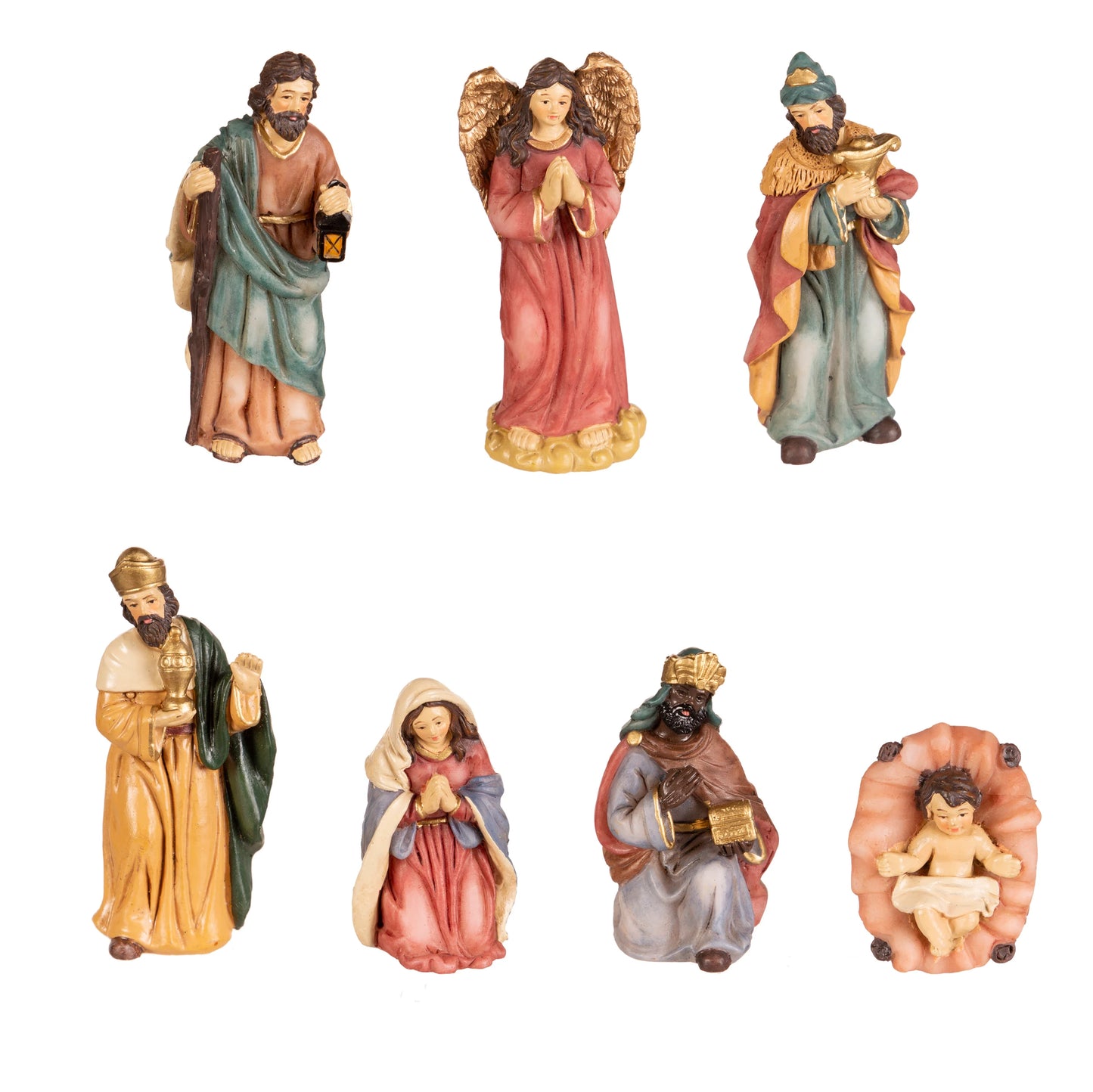 Nativity Scene Table Top Decor (7 piece set)