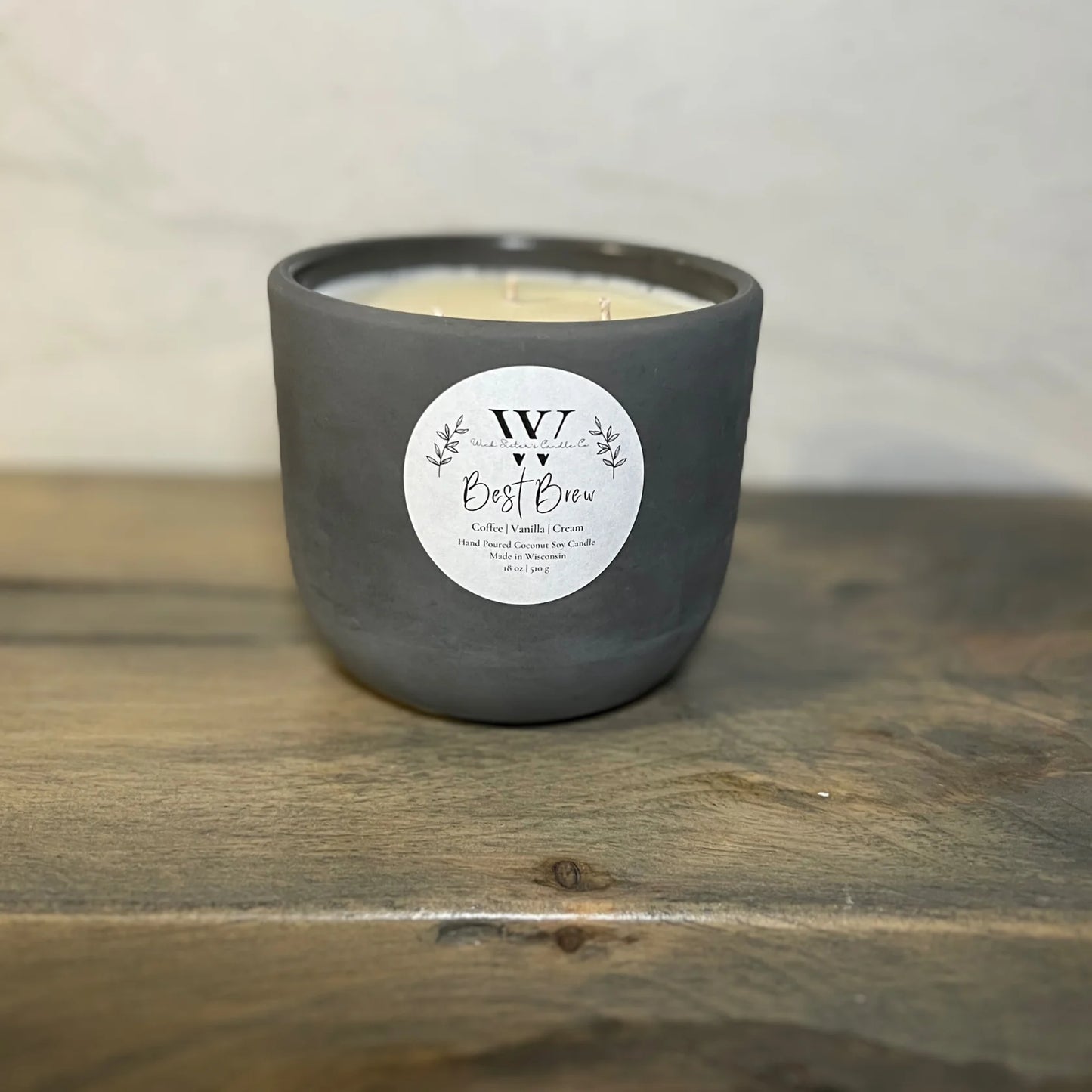 Wick Sister's Signature Concrete Candles