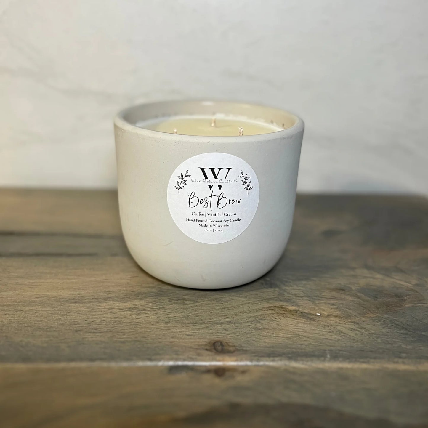 Wick Sister's Signature Concrete Candles