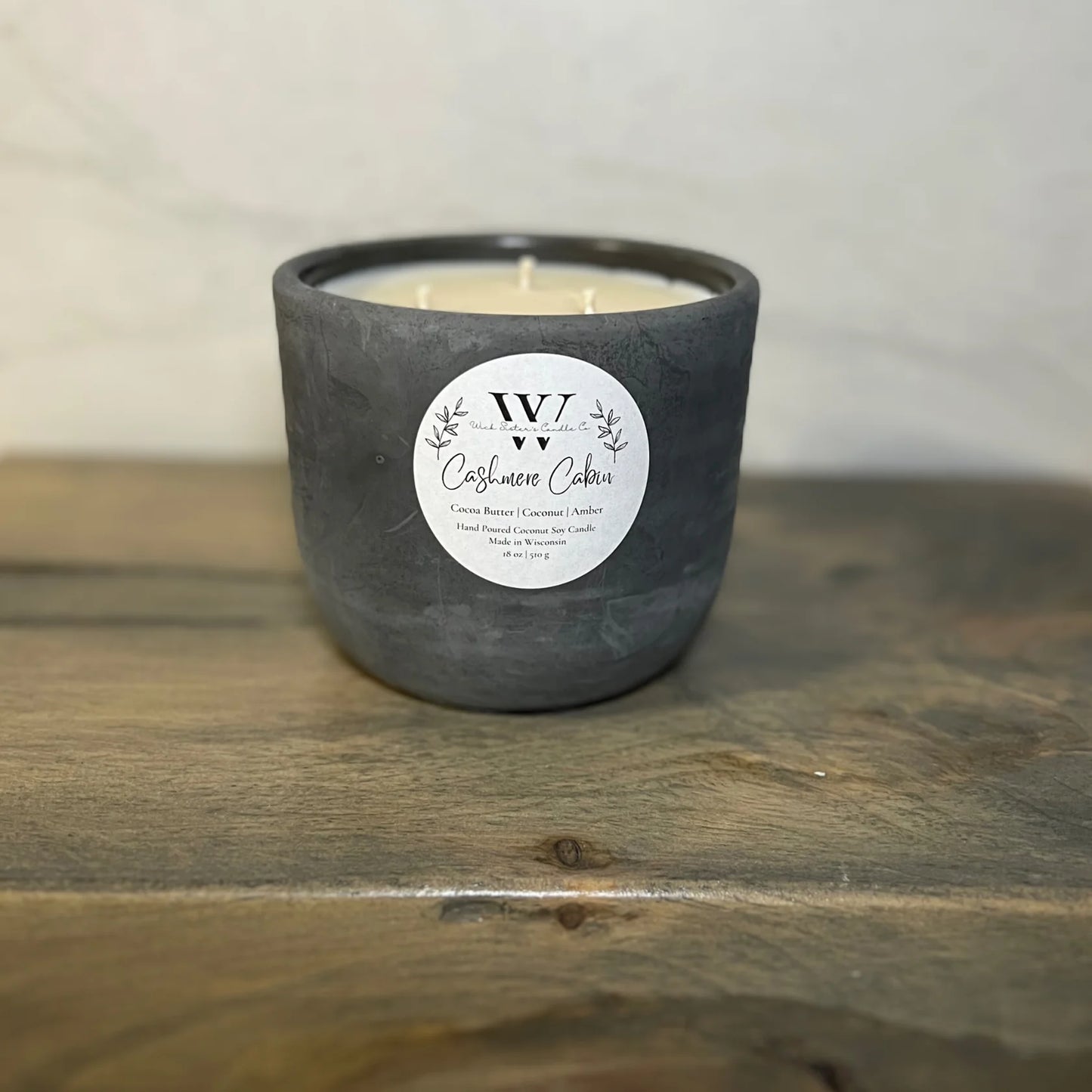 Wick Sister's Signature Concrete Candles