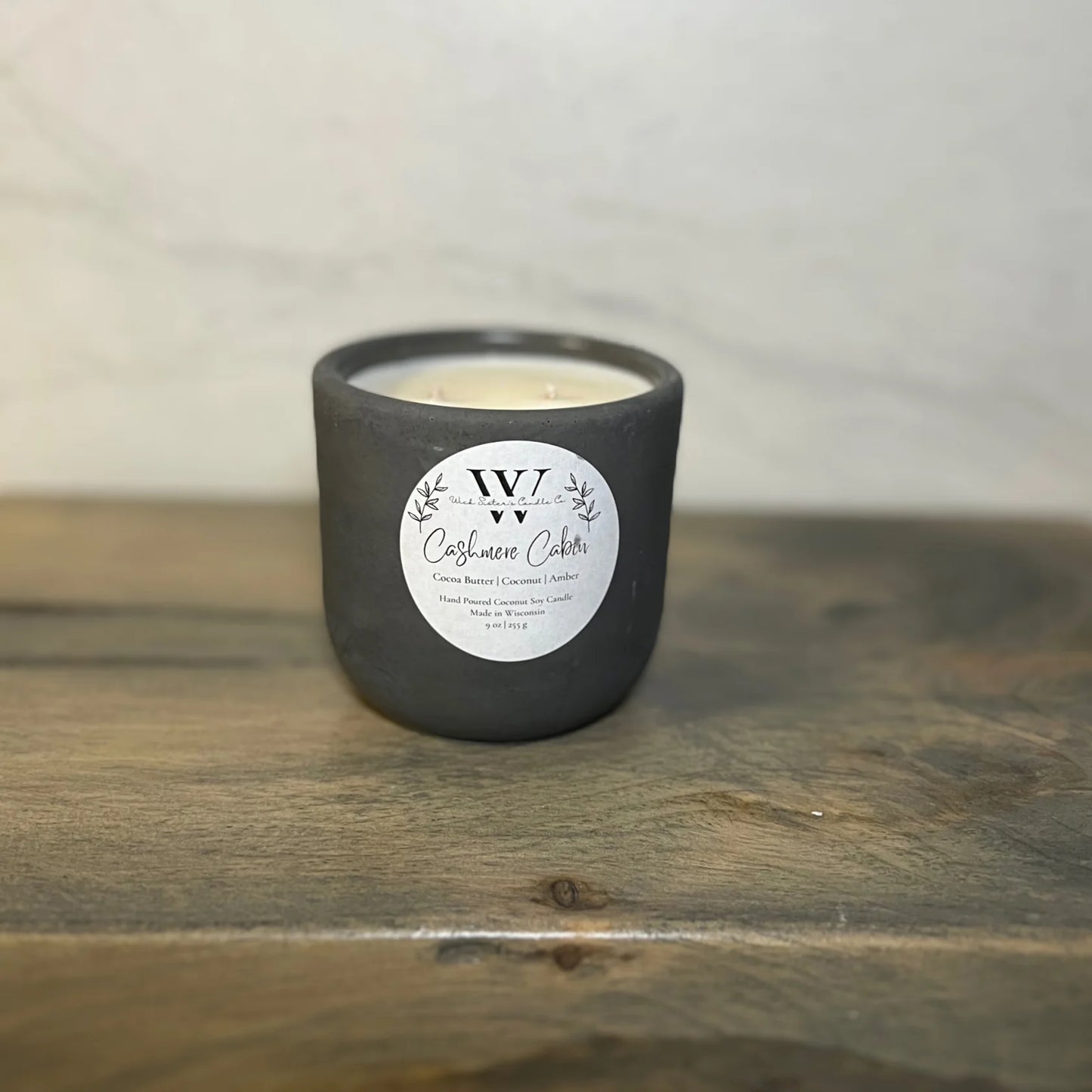 Wick Sister's Signature Concrete Candles