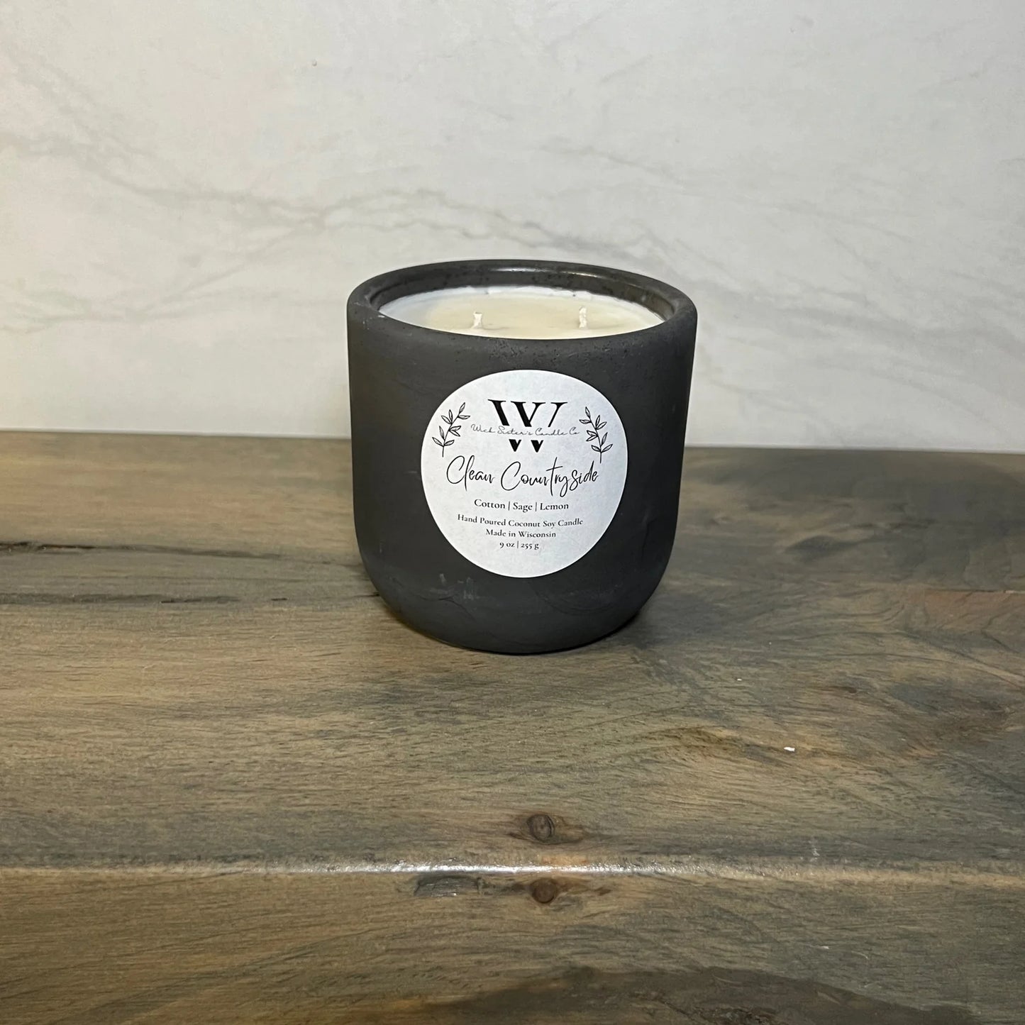 Wick Sister's Signature Concrete Candles