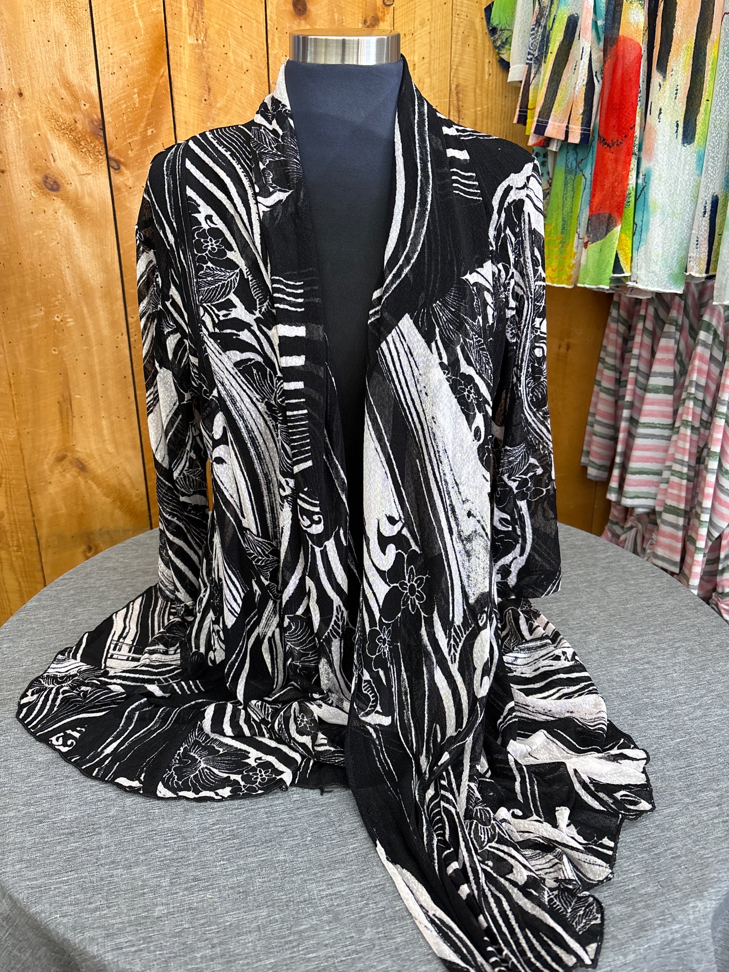 Black and White Cardigan