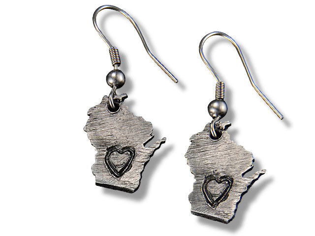 Wisconsin Pewter Earrings