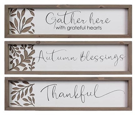 Autumn Framed Wall Signs