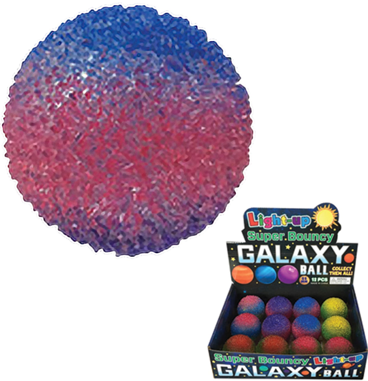 Light Up Galaxy Bouncy Ball