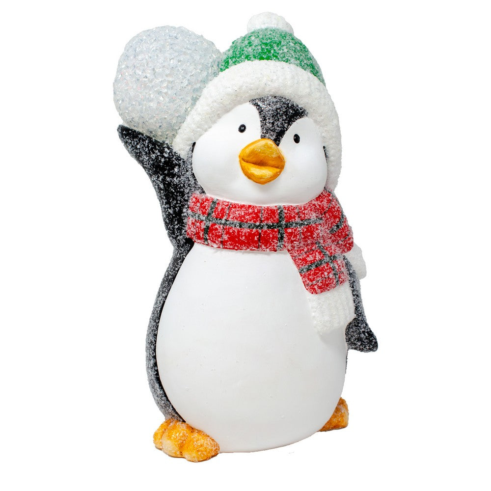 Winter Figurines With LED Snowball