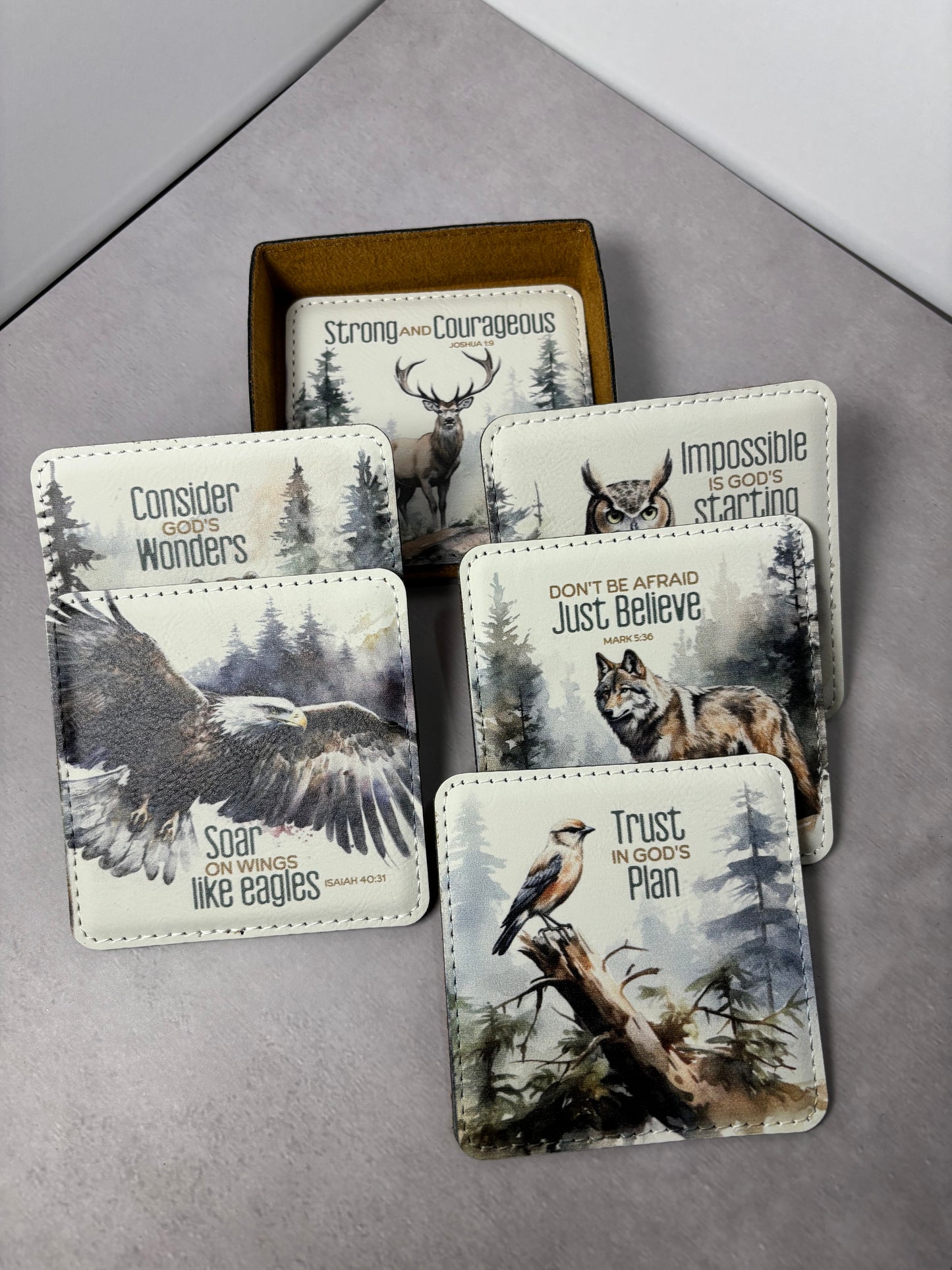 Leatherette Coaster Sets