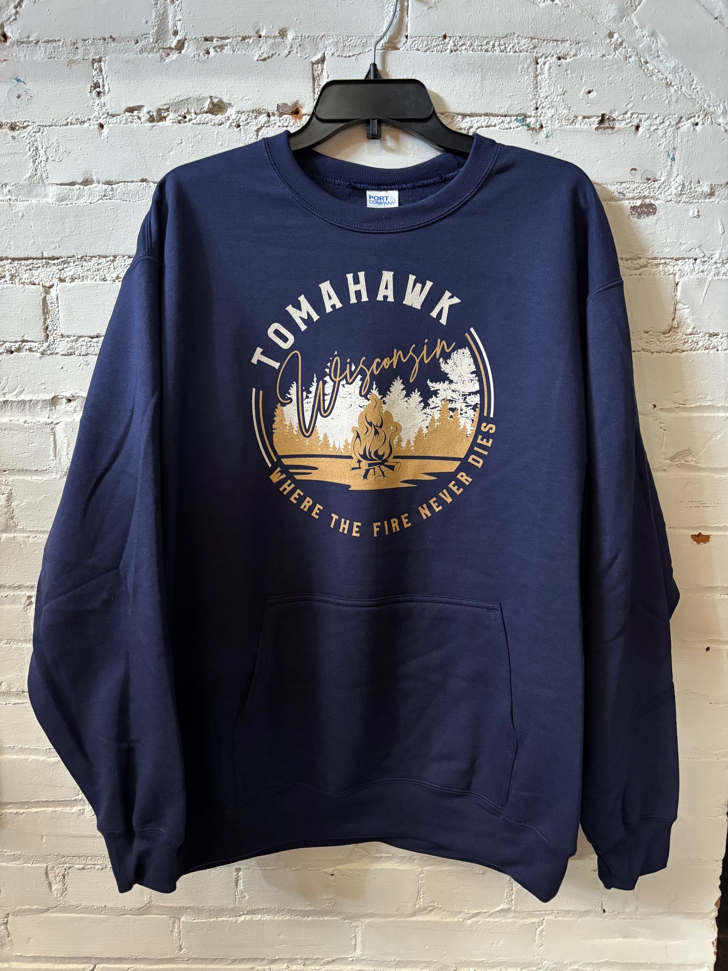 Tomahawk Where The Fire Never Dies Crewneck With Pocket
