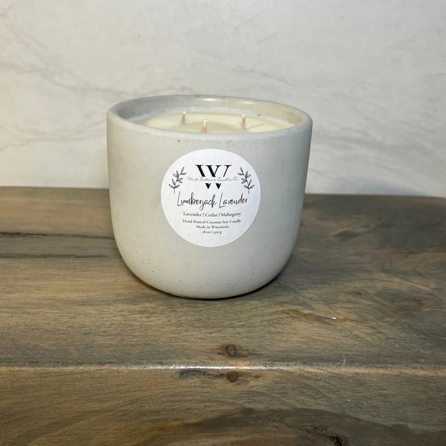 Wick Sister's Signature Concrete Candles
