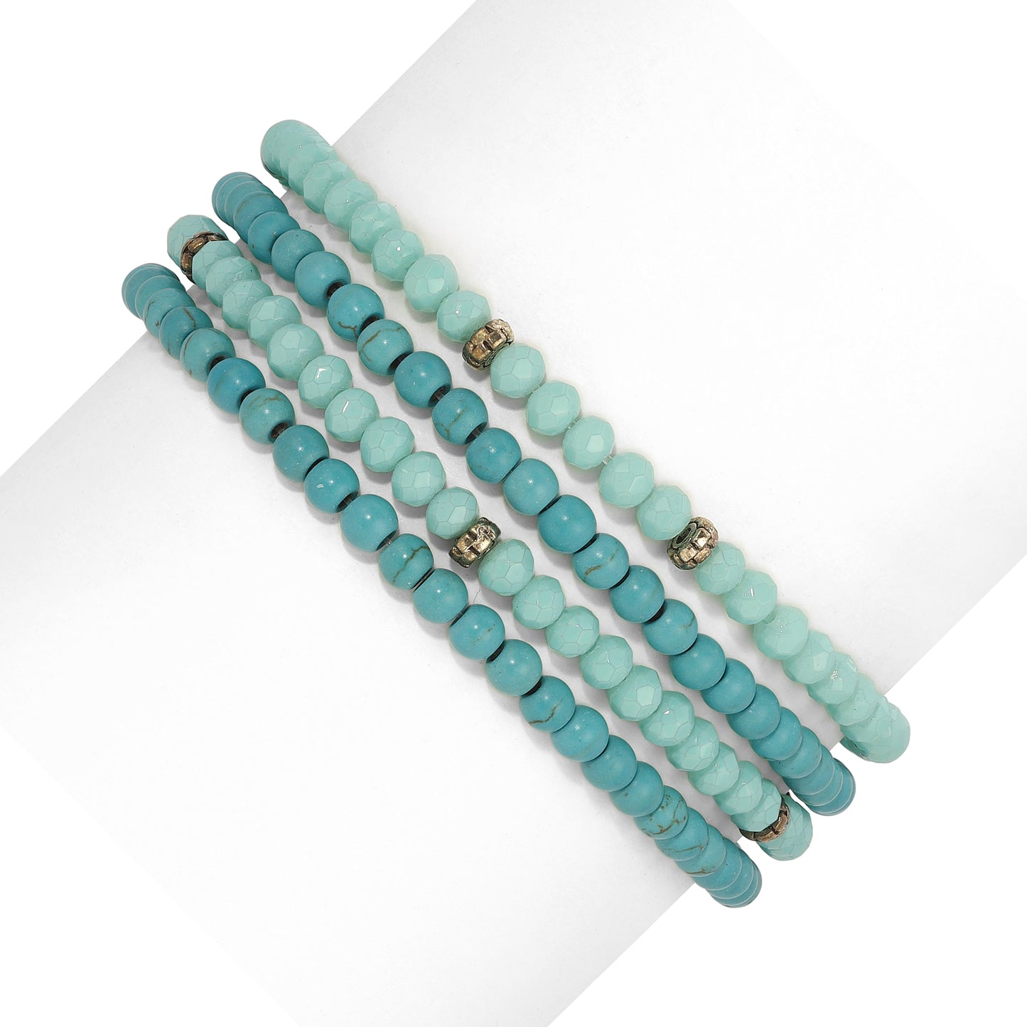 Gemstone & Crystal Beaded Bracelet Sets