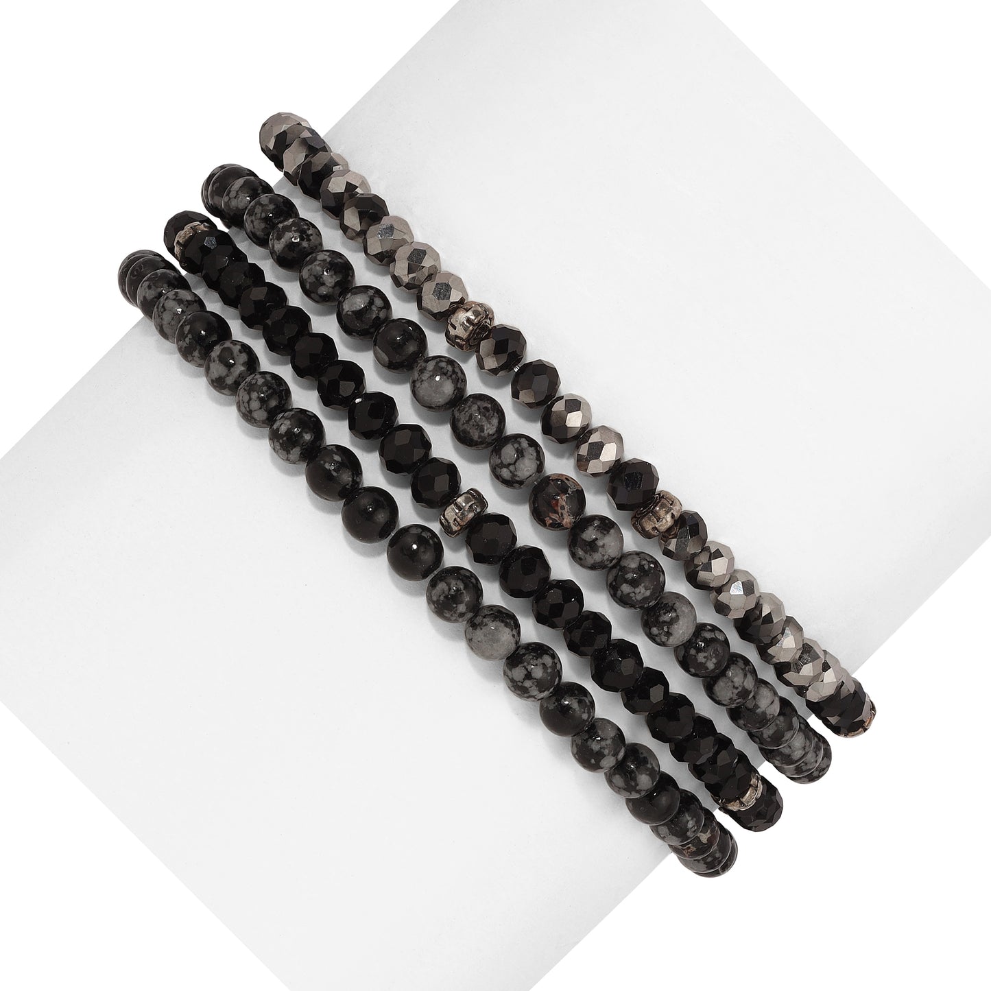 Gemstone & Crystal Beaded Bracelet Sets