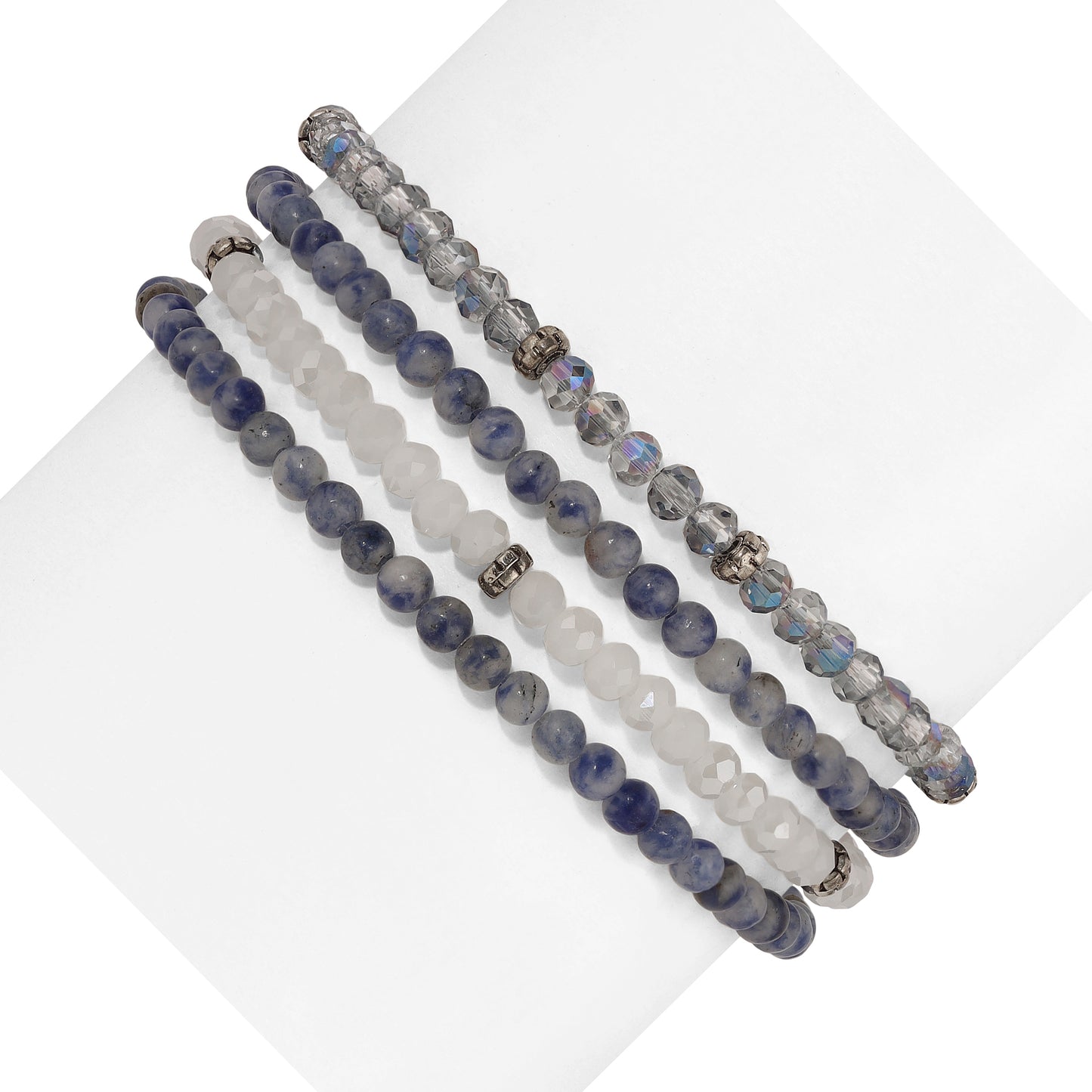Gemstone & Crystal Beaded Bracelet Sets