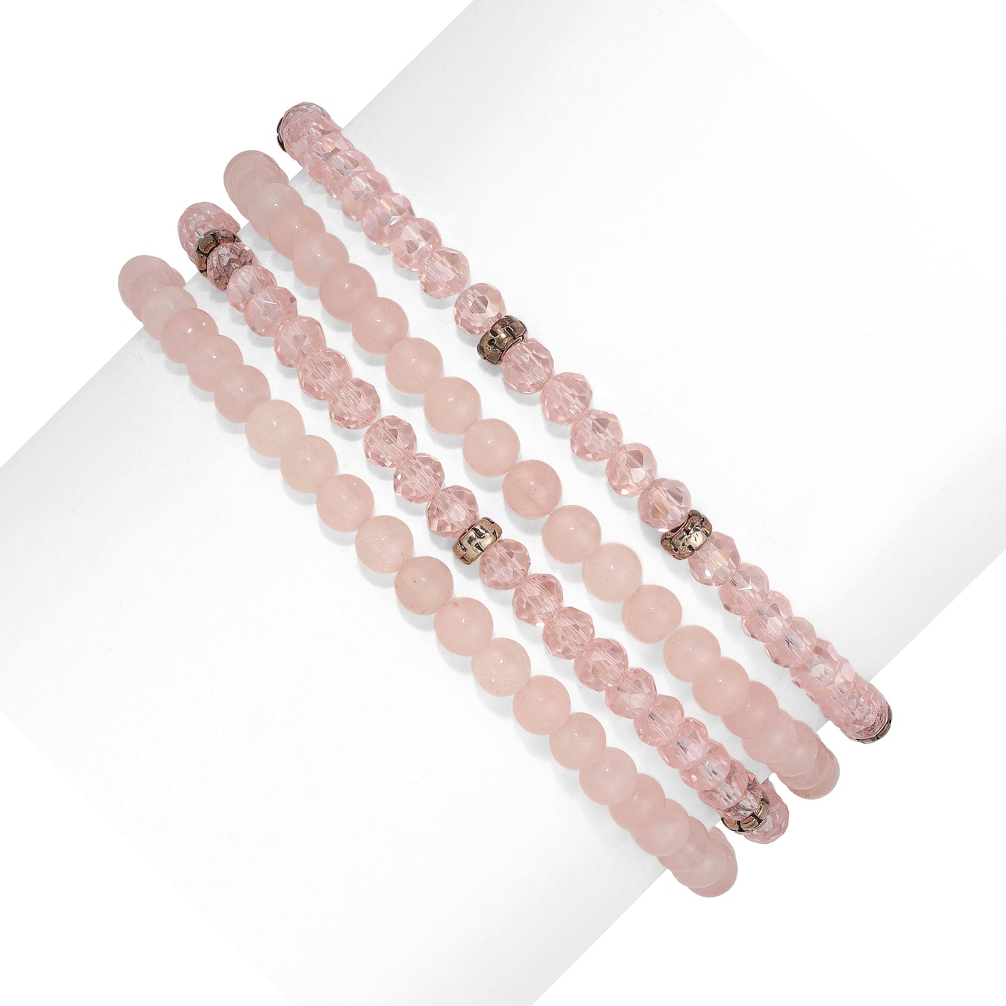 Gemstone & Crystal Beaded Bracelet Sets