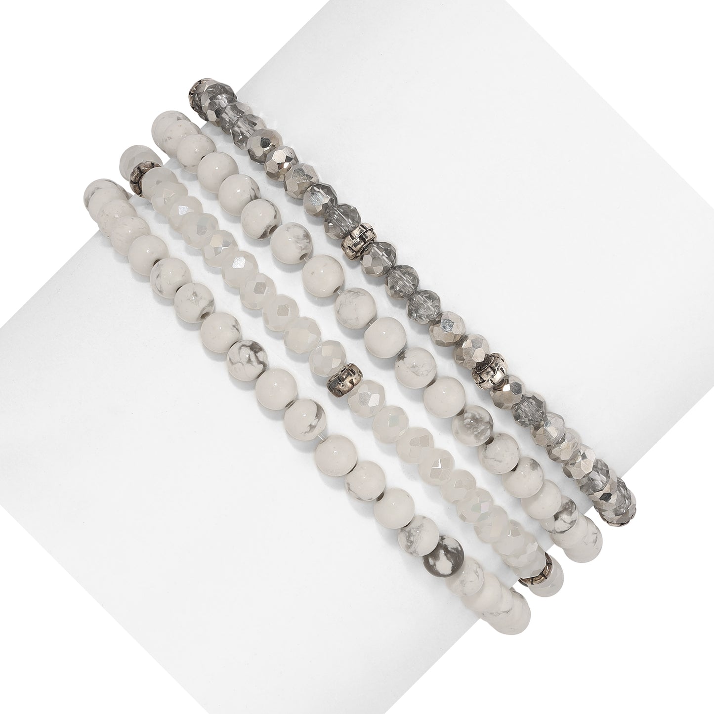 Gemstone & Crystal Beaded Bracelet Sets